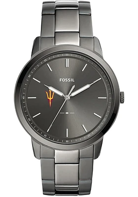 Fossil Arizona State Sun Devils Minimalist Stainless Steel Mens Watch