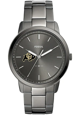 Fossil Colorado Buffaloes Minimalist Stainless Steel Mens Watch