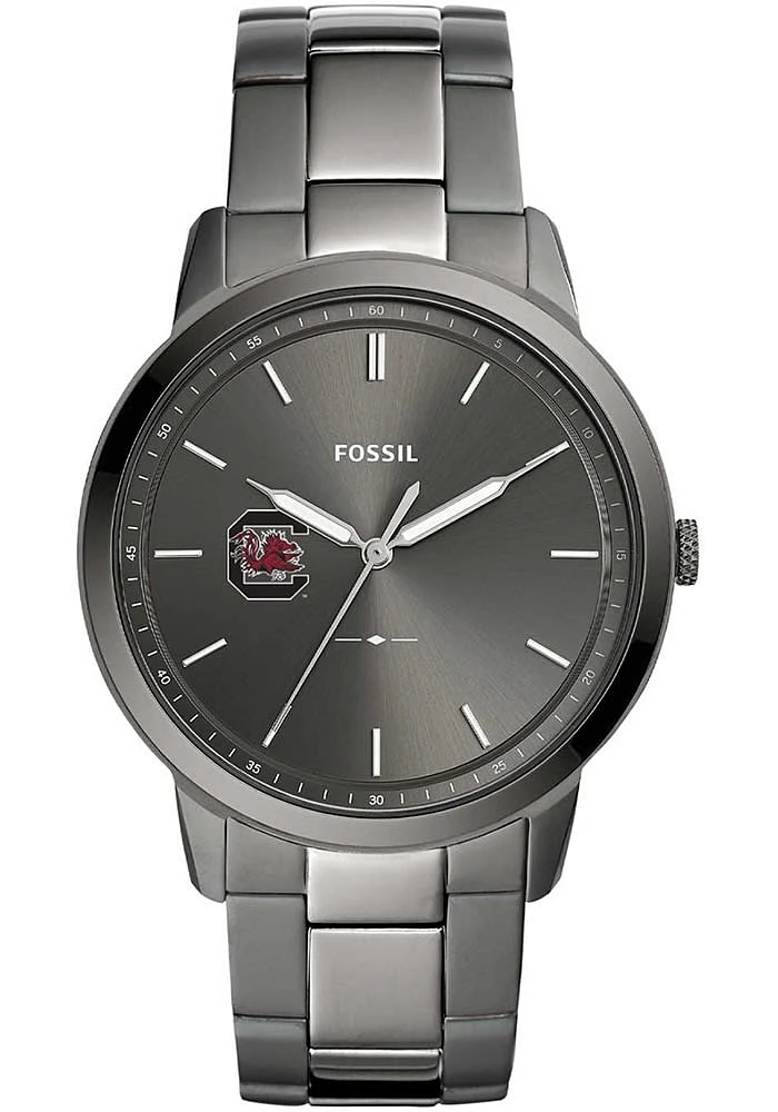 Fossil South Carolina Gamecocks Minimalist Stainless Steel Mens Watch