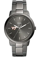 Fossil Virginia Tech Hokies Minimalist Stainless Steel Mens Watch