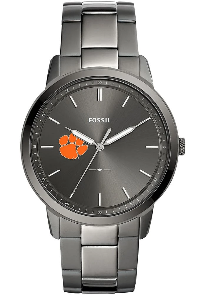 Fossil Clemson Tigers Minimalist Stainless Steel Mens Watch