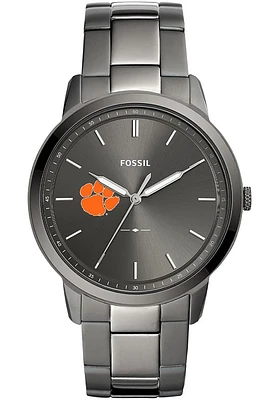 Fossil Clemson Tigers Minimalist Stainless Steel Mens Watch