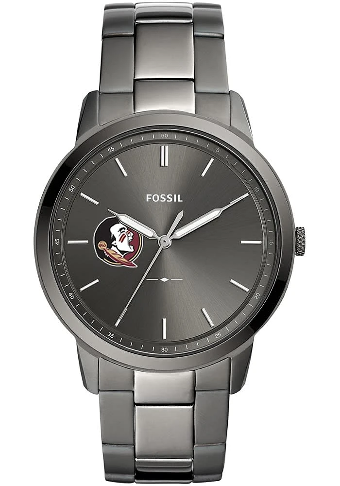 Fossil Florida State Seminoles Minimalist Stainless Steel Mens Watch