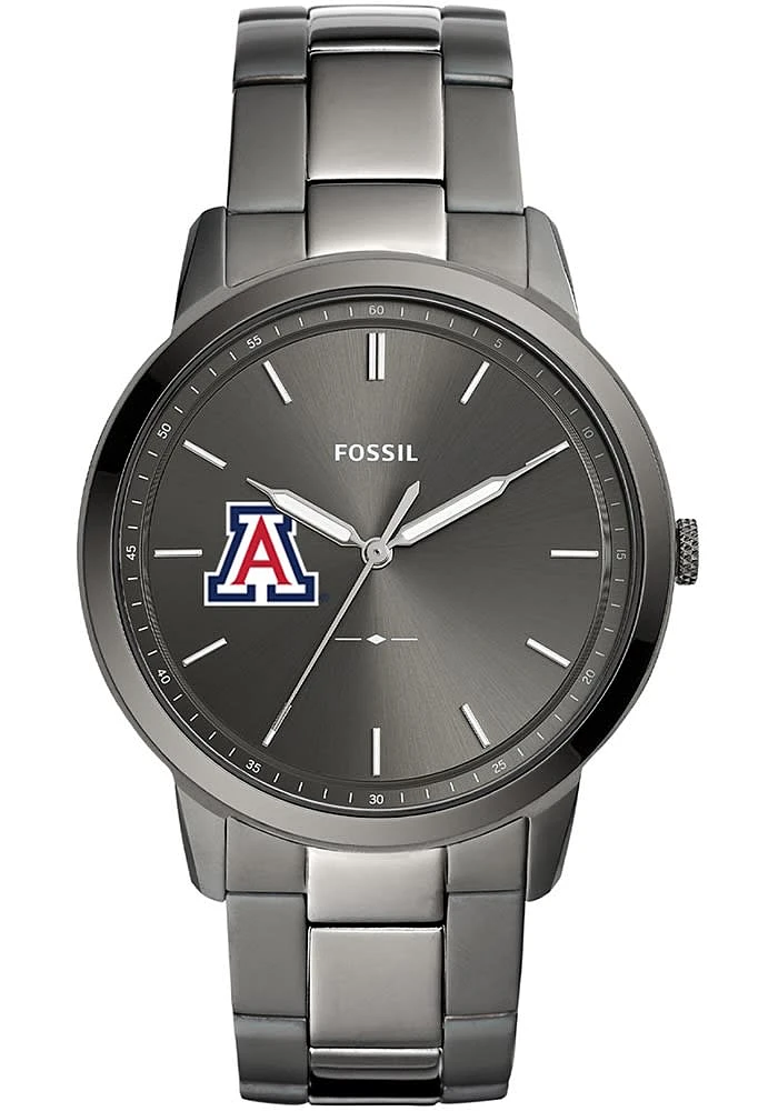 Fossil Arizona Wildcats Minimalist Stainless Steel Mens Watch