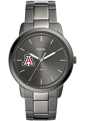 Fossil Arizona Wildcats Minimalist Stainless Steel Mens Watch