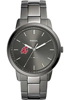 Fossil Washington State Cougars Minimalist Stainless Steel Mens Watch