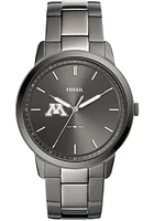 Fossil Minnesota Golden Gophers Minimalist Stainless Steel Mens Watch