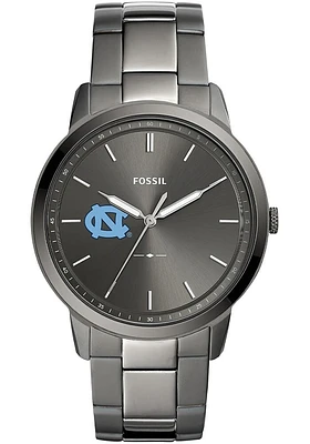 Fossil North Carolina Tar Heels Minimalist Stainless Steel Mens Watch