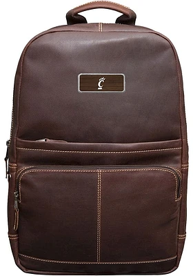 Jardine Associates Cincinnati Bearcats Brown Outback Leather Kannah Canyon Backpack