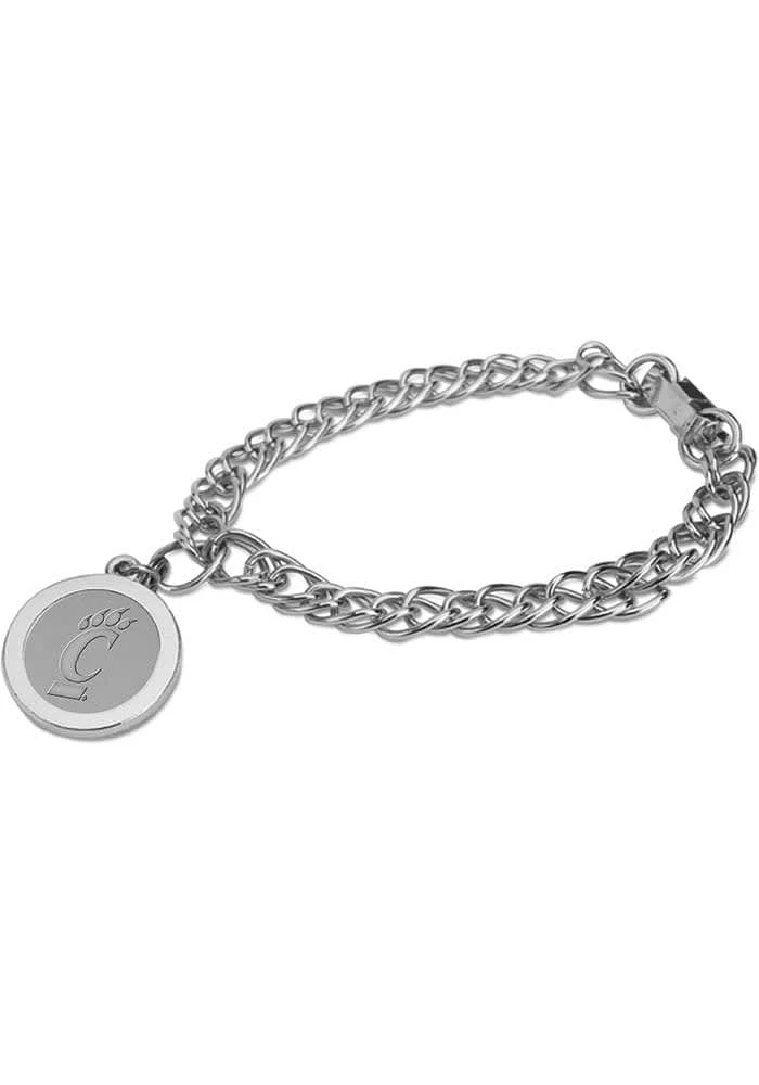 Jardine Associates Cincinnati Bearcats Silver Charm Womens Bracelet