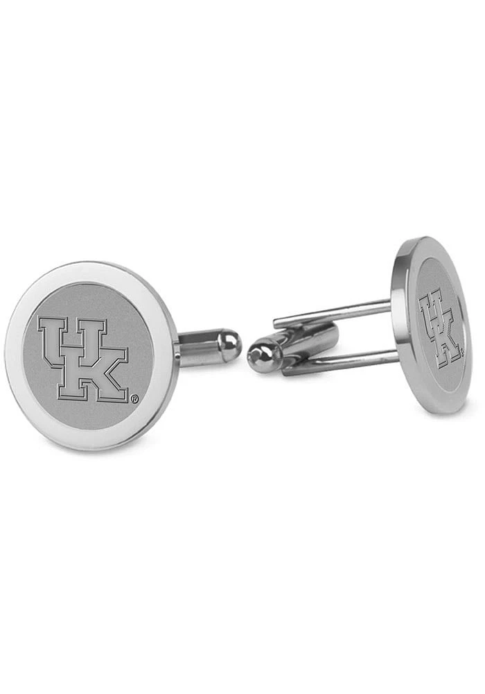 Kentucky Wildcats Silver Mens Cufflinks