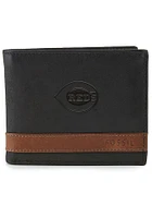 Cincinnati Reds Fossil Leather Flip ID Mens Bifold Wallet