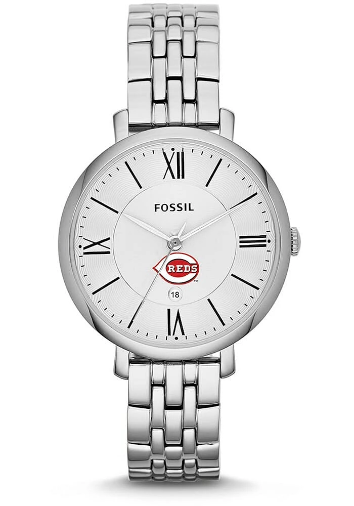 Jardine Associates Cincinnati Reds Fossil Jacqueline Stainless Steel Womens Watch