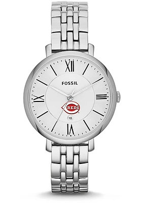 Jardine Associates Cincinnati Reds Fossil Jacqueline Stainless Steel Womens Watch