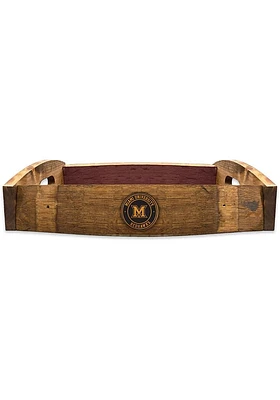 Miami RedHawks Barrel Stave Serving Tray