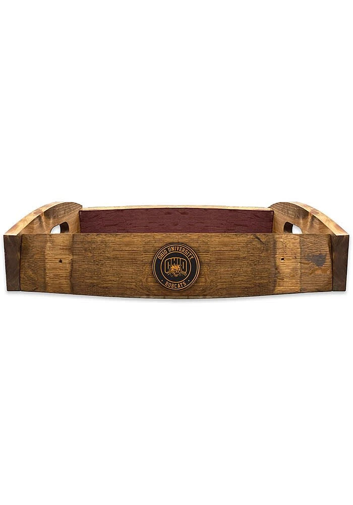 Ohio Bobcats Barrel Stave Serving Tray