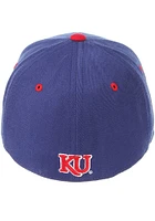 Kansas Jayhawks Mens Blue DH Fitted Hat
