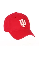 Indiana Hoosiers Scholarship Design Adjustable Hat - Red