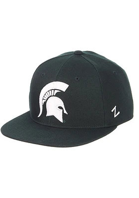 Michigan State Spartans Mens Green M15 Flat Bill Fitted Hat