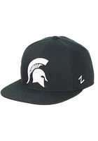 Michigan State Spartans Mens Green M15 Flat Bill Fitted Hat