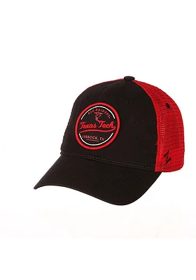 Texas Tech Red Raiders Lager Meshback Adjustable Hat - Black