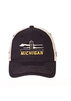 Zephyr Michigan Wolverines Destination Meshback Adjustable Hat - Blue