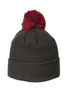 Texas Tech Red Raiders Charcoal Cuff Pom Mens Knit Hat