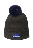 Washburn Ichabods Charcoal Cuff Pom Mens Knit Hat