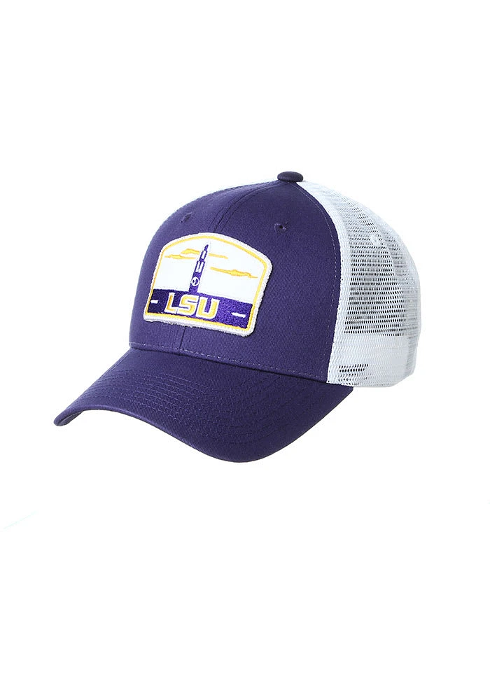 LSU Tigers Tempe TC Meshback Adjustable Hat - Purple
