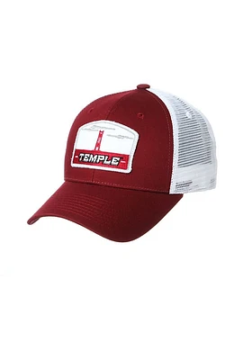 Temple Owls Tempe TC Meshback Adjustable Hat - Maroon