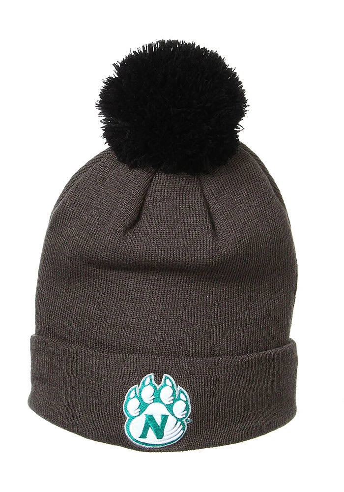 Northwest Missouri State Bearcats Grey Pom Cuff Mens Knit Hat