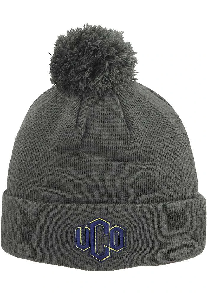 Central Oklahoma Bronchos Grey Pom Mens Knit Hat