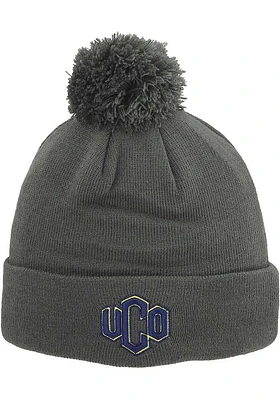 Central Oklahoma Bronchos Grey Pom Mens Knit Hat