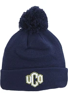 Central Oklahoma Bronchos Navy Blue Pom Mens Knit Hat