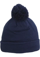 Central Oklahoma Bronchos Navy Blue Pom Mens Knit Hat