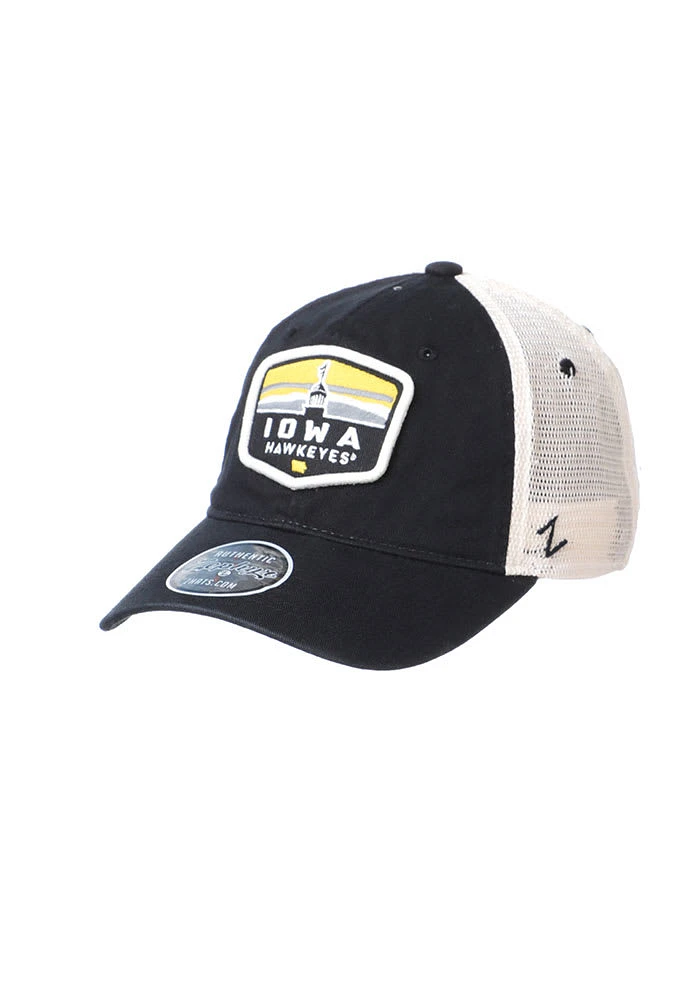 Iowa Hawkeyes Outlook Meshback Adjustable Hat - Black