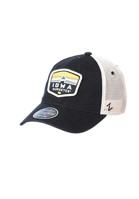 Iowa Hawkeyes Outlook Meshback Adjustable Hat - Black