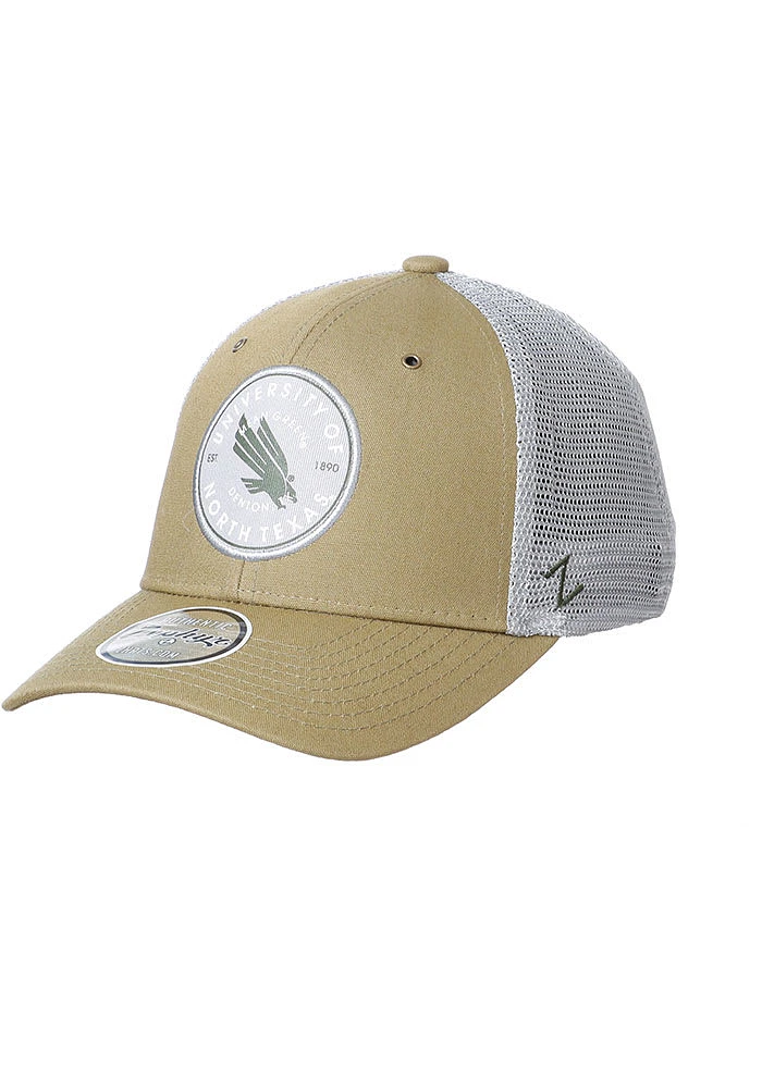 North Texas Mean Green Trailhead Meshback Adjustable Hat - Brown
