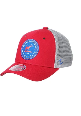 SMU Mustangs Trailhead Meshback Adjustable Hat - Brown