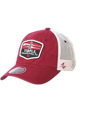 Temple Owls Outlook Meshback Adjustable Hat - Maroon