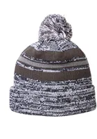 Dayton Flyers Grey Titanium Cuff Pom Mens Knit Hat