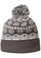 North Texas Mean Green Grey Polar Cuff Pom Mens Knit Hat