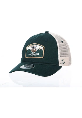 Cleveland State Vikings Prom Meshback Adjustable Hat - Green