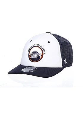 Illinois Fighting Illini Fan Focus Dakota Adjustable Hat - White