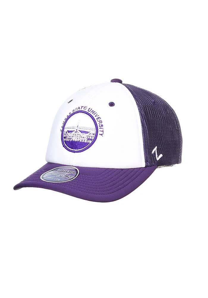 K-State Wildcats Fan Focus Dakota Adjustable Hat - White