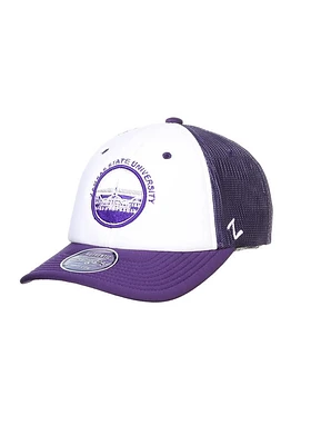 K-State Wildcats Fan Focus Dakota Adjustable Hat - White