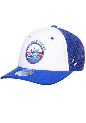 SMU Mustangs Fan Focus Dakota Adjustable Hat - White
