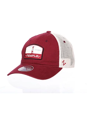 Temple Owls Prom Meshback Adjustable Hat - Red