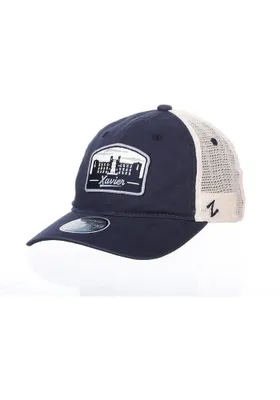 Xavier Musketeers Prom Meshback Adjustable Hat - Navy Blue