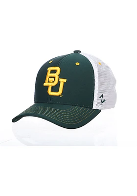 Baylor Bears Mens Green Fanstand Meshback Flex Hat